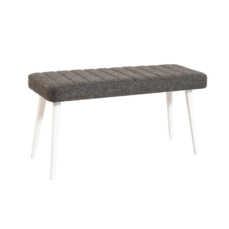 Masă extensibilă cu scaune 6 bucăți Santiago White Antracite, Alb - Antracit, 120x75x77 cm, SKU 869VEL5264, imagine 10