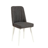 Scaun Stormi Sandalye Wht-Ant., Alb - Antracit, 47x46x89 cm