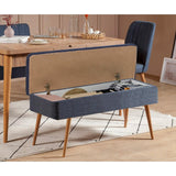 Masă extensibilă cu scaune 4 bucăți Vina 1048 - 3, Diverse culori, 129x80x75 cm - Pin atlantic - Albastru închis | SKU: 869VEL5316 | Masă extensibilă cu scaune 4 bucăți Vina 1048 - 3, 129x80x75 cm, varianta Pin atlantic - Albastru închis, produs pentru amenajarea locuinței, disponibil online în România la CasaMob
