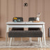 Alb - Antracit | SKU: 869VEL5326 | Masă extensibilă cu scaune 4 bucăți Vina 1053 - 3, 129x80x75 cm, varianta Alb - Antracit, produs pentru amenajarea locuinței, disponibil online în România la CasaMob
