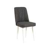 Masă extensibilă cu scaune 4 bucăți Vina 1053 - 3, Diverse culori, 129x80x75 cm - Alb - Antracit | SKU: 869VEL5326 | Masă extensibilă cu scaune 4 bucăți Vina 1053 - 3, 129x80x75 cm, varianta Alb - Antracit, produs pentru amenajarea locuinței, disponibil online în România la CasaMob