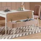 Masă extensibilă cu scaune 4 bucăți Vina 0900 - 3, Diverse culori, 129x80x75 cm - Alb - Piatră | SKU: 869VEL5329 | Masă extensibilă cu scaune 4 bucăți Vina 0900 - 3, 129x80x75 cm, varianta Alb - Piatră, produs pentru amenajarea locuinței, disponibil online în România la CasaMob