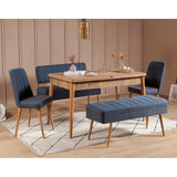 Masă extensibilă cu scaune 5 bucăți Vina 1048 - 4, Diverse culori, 129x80x75 cm - Pin atlantic - Albastru închis | SKU: 869VEL5331 | Masă extensibilă cu scaune 5 bucăți Vina 1048 - 4, 129x80x75 cm, varianta Pin atlantic - Albastru închis, produs pentru amenajarea locuinței, disponibil online în România la CasaMob
