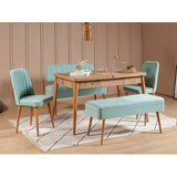 Masă extensibilă cu scaune 5 bucăți Vina 0701 - 4, Diverse culori, 129x80x75 cm - Pin atlantic - Pistachio green | SKU: 869VEL5335 | Masă extensibilă cu scaune 5 bucăți Vina 0701 - 4, 129x80x75 cm, varianta Pin atlantic - Pistachio green, produs pentru amenajarea locuinței, disponibil online în România la CasaMob