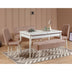 Alb - Piatră | SKU: 869VEL5344 | Masă extensibilă cu scaune 5 bucăți Vina 0900 - 4, 129x80x75 cm, varianta Alb - Piatră, produs pentru amenajarea locuinței, disponibil online în România la CasaMob