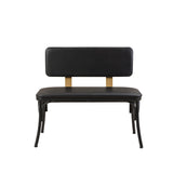 Taburet Oliver Bank Karina, Negru, 100x53x85 cm
