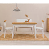 Masă cu scaune Oliver Sbt Karina, Diverse culori, Diverse configurații, 120x75x77 cm - Alb - 4 bucăți | SKU: 869VEL8124 | Masă cu scaune Oliver Sbt Karina, 120x75x77 cm, varianta Alb - 4 bucăți, produs pentru amenajarea locuinței, disponibil online în România la CasaMob