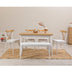 Alb | SKU: 869VEL8126 | Masă cu scaune 6 bucăți Oliver Sbt.Karina, 120x75x77 cm, varianta Alb, produs pentru amenajarea locuinței, disponibil online în România la CasaMob