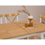 Masă extensibilă cu scaune Oliver Açl.Karina, Diverse culori, Diverse configurații, 120x75x77 cm - Alb - 5 bucăți | SKU: 869VEL8150 | Masă extensibilă cu scaune Oliver Açl.Karina, 120x75x77 cm, varianta Alb - 5 bucăți, produs pentru amenajarea locuinței, disponibil online în România la CasaMob