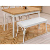 Masă extensibilă cu scaune Oliver Açl.Karina, Diverse culori, Diverse configurații, 120x75x77 cm - Alb - 4 bucăți | SKU: 869VEL8152 | Masă extensibilă cu scaune Oliver Açl.Karina, 120x75x77 cm, varianta Alb - 4 bucăți, produs pentru amenajarea locuinței, disponibil online în România la CasaMob