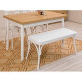 Masă extensibilă cu scaune Oliver Açl.alb Karina, Alb, Diverse configurații, 120x75x77 cm - 4 bucăți | SKU: 869VEL8156 | Masă extensibilă cu scaune Oliver Açl.alb Karina, Alb, 120x75x77 cm, varianta 4 bucăți, produs pentru amenajarea locuinței, disponibil online în România la CasaMob