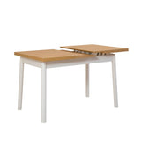 Masă extensibilă cu scaune Oliver Açl.alb Karina, Alb, Diverse configurații, 120x75x77 cm - 6 bucăți | SKU: 869VEL8157 | Masă extensibilă cu scaune Oliver Açl.alb Karina, Alb, 120x75x77 cm, varianta 6 bucăți, produs pentru amenajarea locuinței, disponibil online în România la CasaMob