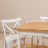 Masă extensibilă cu scaune Oliver Açl.alb Karina, Alb, Diverse configurații, 120x75x77 cm - 5 bucăți | SKU: 869VEL8158 | Masă extensibilă cu scaune Oliver Açl.alb Karina, Alb, 120x75x77 cm, varianta 5 bucăți, produs pentru amenajarea locuinței, disponibil online în România la CasaMob