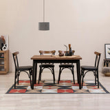 Masă extensibilă cu scaune Oliver Açl.Barok, Negru, Diverse configurații, 120x75x77 cm - 5 bucăți | SKU: 869VEL8159 | Masă extensibilă cu scaune Oliver Açl.Barok, Negru, 120x75x77 cm, varianta 5 bucăți, produs pentru amenajarea locuinței, disponibil online în România la CasaMob