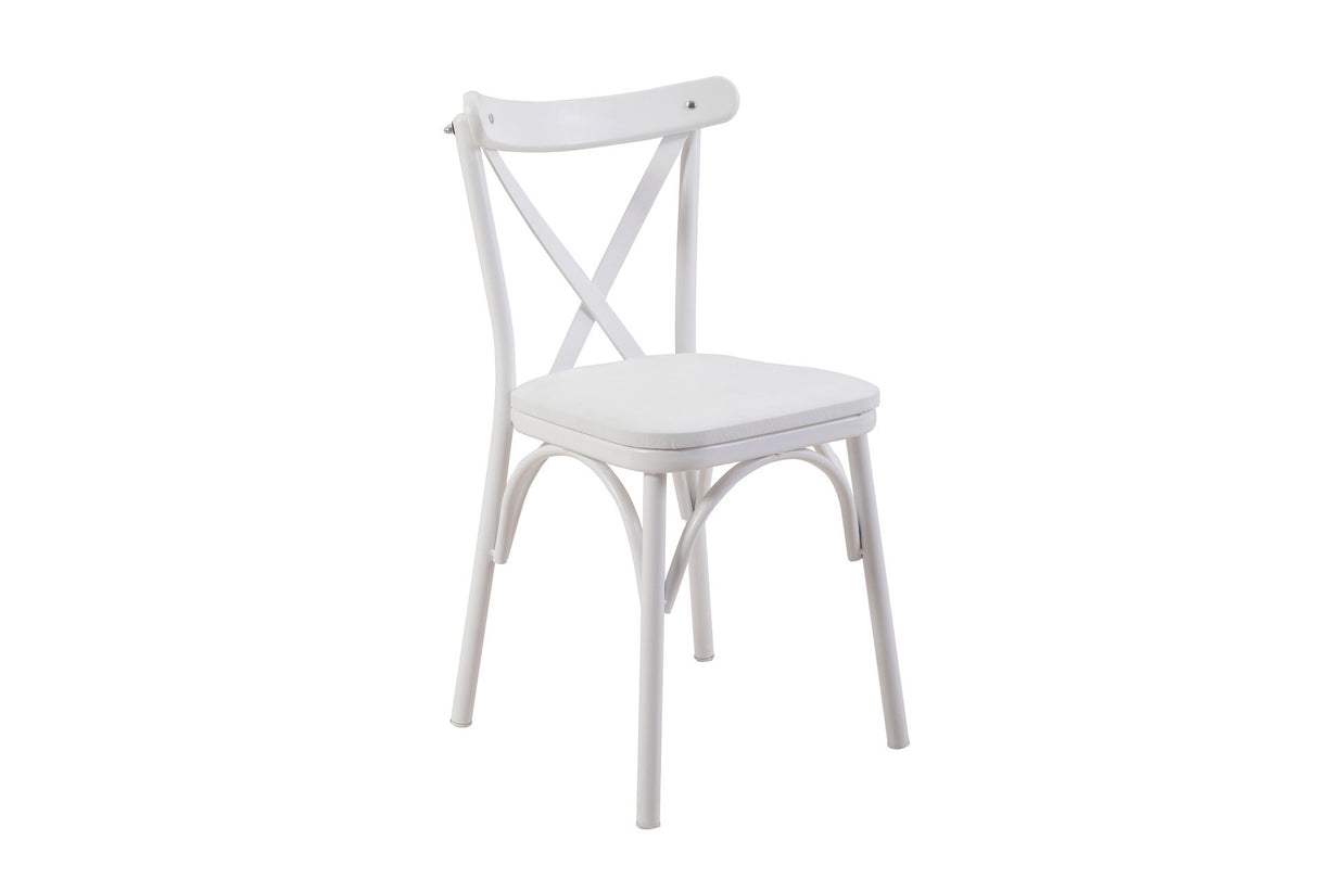 Masă extensibilă cu scaune Oliver, Diverse culori, Diverse configurații, 100x100x75 cm - Alb - 5 bucăți | SKU: 869VEL8704 | Masă extensibilă cu scaune Oliver, 100x100x75 cm, varianta Alb - 5 bucăți, produs pentru amenajarea locuinței, disponibil online în România la CasaMob