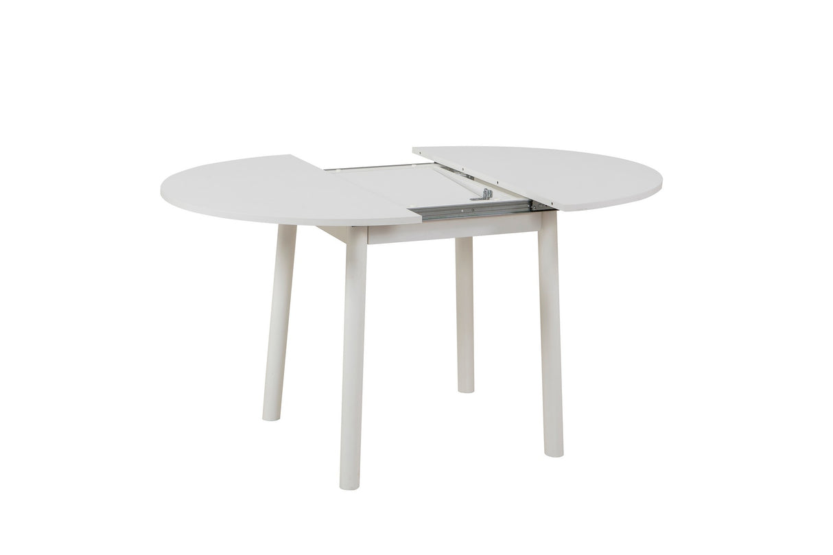 Masă extensibilă cu scaune Oliver, Diverse culori, Diverse configurații, 100x100x75 cm - Alb - 5 bucăți | SKU: 869VEL8704 | Masă extensibilă cu scaune Oliver, 100x100x75 cm, varianta Alb - 5 bucăți, produs pentru amenajarea locuinței, disponibil online în România la CasaMob