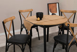 Masă extensibilă cu scaune Oliver, Diverse culori, Diverse configurații, 100x100x75 cm - Stejar - Negru - 5 bucăți | SKU: 869VEL8706 | Masă extensibilă cu scaune Oliver, 100x100x75 cm, varianta Stejar - Negru - 5 bucăți, produs pentru amenajarea locuinței, disponibil online în România la CasaMob