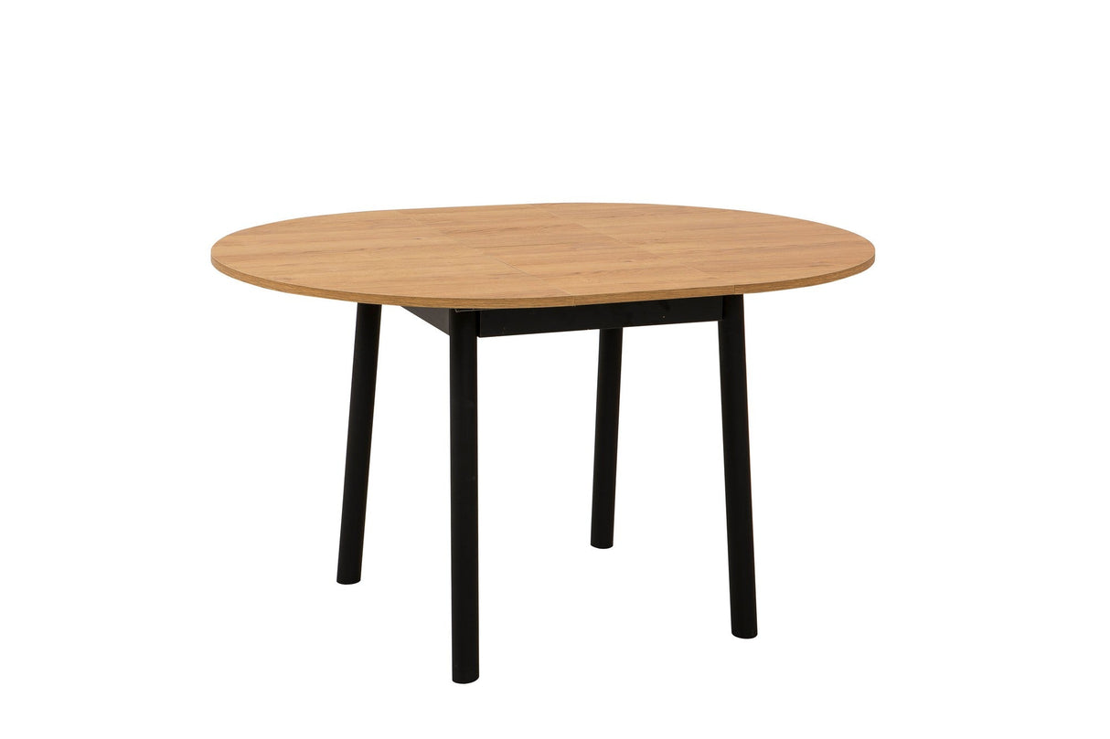 Masă extensibilă cu scaune Oliver, Diverse culori, Diverse configurații, 100x100x75 cm - Stejar - Negru - 5 bucăți | SKU: 869VEL8706 | Masă extensibilă cu scaune Oliver, 100x100x75 cm, varianta Stejar - Negru - 5 bucăți, produs pentru amenajarea locuinței, disponibil online în România la CasaMob