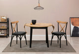 Masă extensibilă cu scaune Oliver, Diverse culori, Diverse configurații, 100x100x75 cm - Stejar - Negru - 3 bucăți | SKU: 869VEL8728 | Masă extensibilă cu scaune Oliver, 100x100x75 cm, varianta Stejar - Negru - 3 bucăți, produs pentru amenajarea locuinței, disponibil online în România la CasaMob