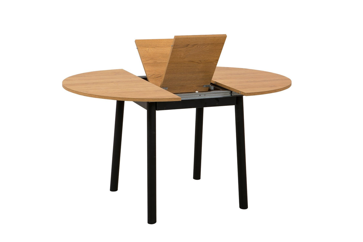 Masă extensibilă cu scaune Oliver, Diverse culori, Diverse configurații, 100x100x75 cm - Stejar - Negru - 3 bucăți | SKU: 869VEL8728 | Masă extensibilă cu scaune Oliver, 100x100x75 cm, varianta Stejar - Negru - 3 bucăți, produs pentru amenajarea locuinței, disponibil online în România la CasaMob