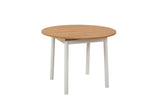 Masă extensibilă cu scaune Oliver, Diverse culori, Diverse configurații, 100x100x75 cm - Alb - Stejar - 3 bucăți | SKU: 869VEL8729 | Masă extensibilă cu scaune Oliver, 100x100x75 cm, varianta Alb - Stejar - 3 bucăți, produs pentru amenajarea locuinței, disponibil online în România la CasaMob