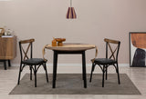 Masă extensibilă cu scaune Oliver, Diverse culori, Diverse configurații, 100x100x75 cm - Negru - Nuc - 3 bucăți | SKU: 869VEL8730 | Masă extensibilă cu scaune Oliver, 100x100x75 cm, varianta Negru - Nuc - 3 bucăți, produs pentru amenajarea locuinței, disponibil online în România la CasaMob