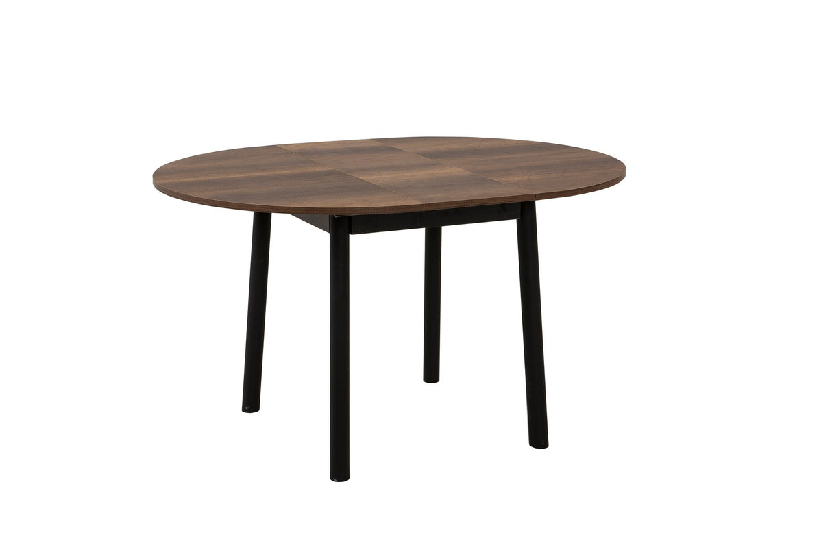 Masă extensibilă cu scaune Oliver, Diverse culori, Diverse configurații, 100x100x75 cm - Negru - Nuc - 3 bucăți | SKU: 869VEL8730 | Masă extensibilă cu scaune Oliver, 100x100x75 cm, varianta Negru - Nuc - 3 bucăți, produs pentru amenajarea locuinței, disponibil online în România la CasaMob