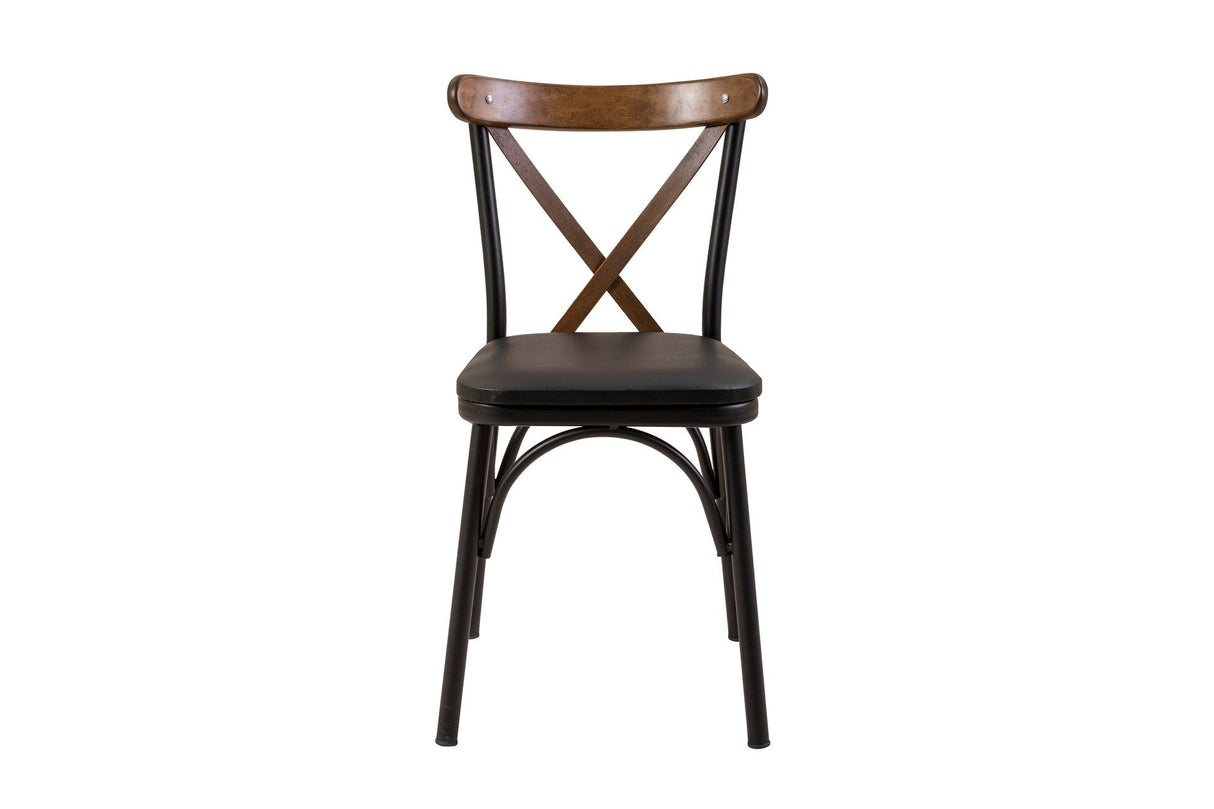 Masă extensibilă cu scaune Oliver, Diverse culori, Diverse configurații, 100x100x75 cm - Negru - Nuc - 3 bucăți | SKU: 869VEL8730 | Masă extensibilă cu scaune Oliver, 100x100x75 cm, varianta Negru - Nuc - 3 bucăți, produs pentru amenajarea locuinței, disponibil online în România la CasaMob