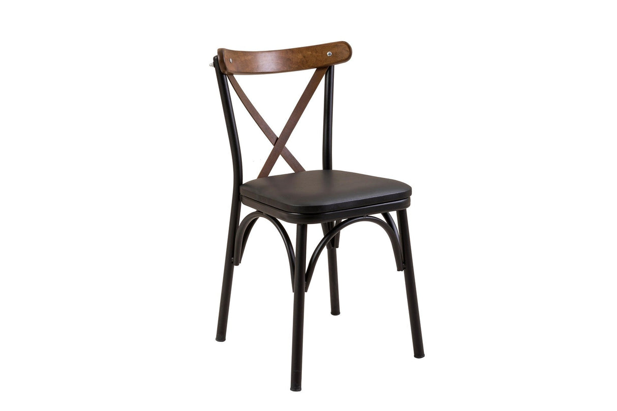 Masă extensibilă cu scaune Oliver, Diverse culori, Diverse configurații, 100x100x75 cm - Negru - Nuc - 3 bucăți | SKU: 869VEL8730 | Masă extensibilă cu scaune Oliver, 100x100x75 cm, varianta Negru - Nuc - 3 bucăți, produs pentru amenajarea locuinței, disponibil online în România la CasaMob