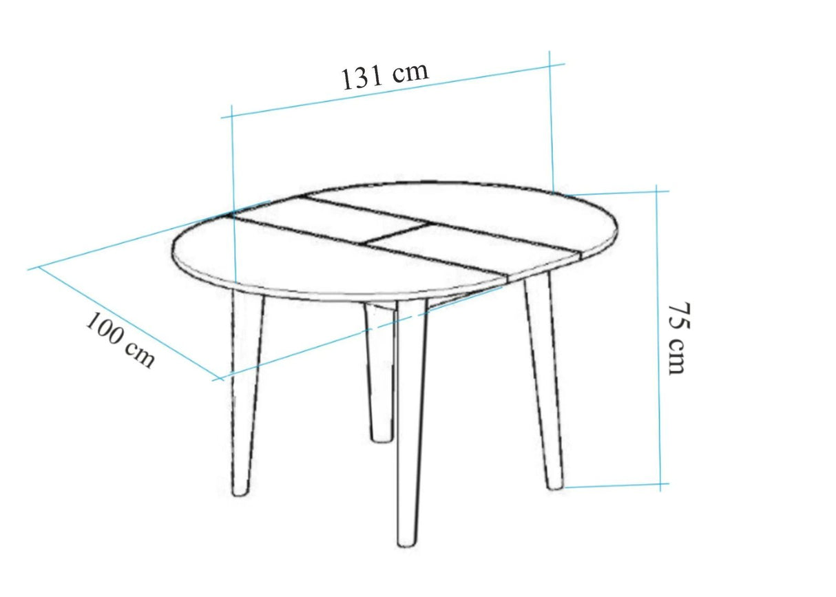 Masă dining extensibilă Oliver, Diverse culori, 100x100x75 cm - Stejar - Alb | SKU: 869VEL8751 | Masă dining extensibilă Oliver, 100x100x75 cm, varianta Stejar - Alb, produs pentru amenajarea locuinței, disponibil online în România la CasaMob