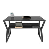 Birou Wake, Marble - Negru, 120x60x73 cm