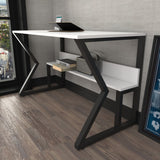 Birou Wake, Negru - Alb, 120x60x73 cm