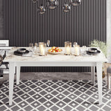 Masă dining Polka, Diverse culori, 180x90x77 cm - Alb | SKU: 875ZNA2906 | Masă dining Polka, 180x90x77 cm, varianta Alb, produs pentru amenajarea locuinței, disponibil online în România la CasaMob