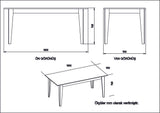 Masă dining Polka, Diverse culori, 180x90x77 cm - Alb | SKU: 875ZNA2906 | Masă dining Polka, 180x90x77 cm, varianta Alb, produs pentru amenajarea locuinței, disponibil online în România la CasaMob