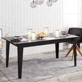 Masă dining Polka, Diverse culori, 180x90x77 cm - Negru | SKU: 875ZNA2907 | Masă dining Polka, 180x90x77 cm, varianta Negru, produs pentru amenajarea locuinței, disponibil online în România la CasaMob