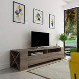 Comodă TV Sosruko, Diverse culori, 155x35x35 cm - Nuc | SKU: 875ZNA3033 | Comodă TV Sosruko, 155x35x35 cm, varianta Nuc, produs pentru amenajarea locuinței, disponibil online în România la CasaMob