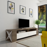 Comodă TV Sosruko, Diverse culori, 155x35x35 cm - Nuc | SKU: 875ZNA3033 | Comodă TV Sosruko, 155x35x35 cm, varianta Nuc, produs pentru amenajarea locuinței, disponibil online în România la CasaMob