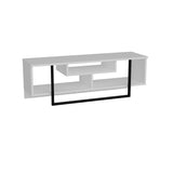 Comodă TV Asal (120), Diverse culori, 119x35x40 cm - Alb - Negru | SKU: 875ZNA3045 | Comodă TV Asal (120), 119x35x40 cm, varianta Alb - Negru, produs pentru amenajarea locuinței, disponibil online în România la CasaMob