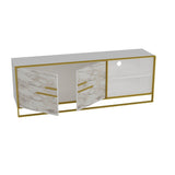 Comoda TV Vidcolla, Aur, 160x57x39 cm