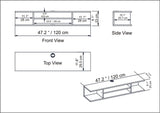 Comodă TV Pivot, Diverse culori, 120x30x23 cm - Nuc | SKU: 875ZNA3063 | Comodă TV Pivot, 120x30x23 cm, varianta Nuc, produs pentru amenajarea locuinței, disponibil online în România la CasaMob