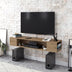 Nuc | SKU: 875ZNA3066 | Comodă TV Peti, 135x35x23 cm, varianta Nuc, produs pentru amenajarea locuinței, disponibil online în România la CasaMob