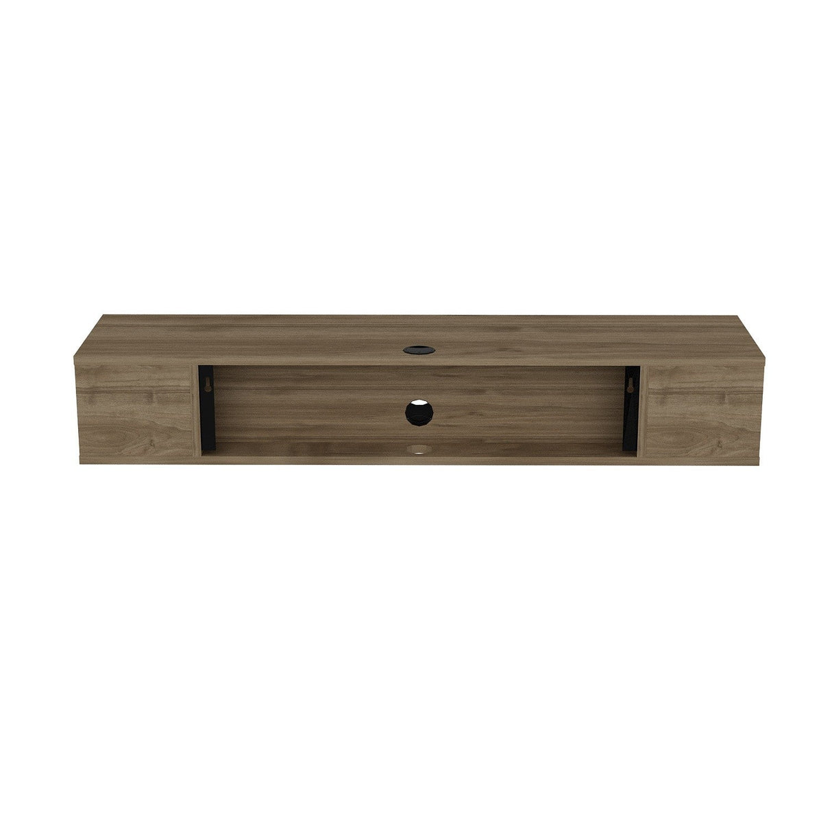 Comodă TV Peti, Diverse culori, 135x35x23 cm - Nuc | SKU: 875ZNA3066 | Comodă TV Peti, 135x35x23 cm, varianta Nuc, produs pentru amenajarea locuinței, disponibil online în România la CasaMob