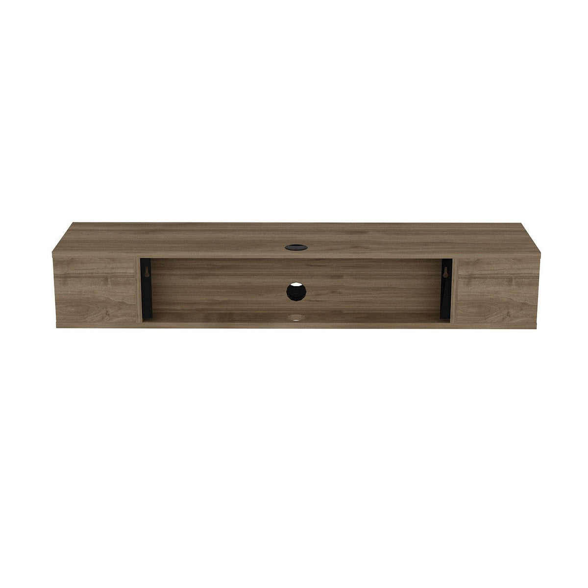 Nuc | SKU: 875ZNA3066 | Comodă TV Peti, 135x35x23 cm, varianta Nuc, produs pentru amenajarea locuinței, disponibil online în România la CasaMob