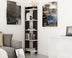 Bibliotecă Als, Negru - Alb, 45x22x170 cm, SKU 875ZNA3604, imagine 1