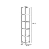 Bibliotecă Texas, Diverse culori, 34x30x180 cm - Alb | SKU: 875ZNA3607 | Bibliotecă Texas, 34x30x180 cm, varianta Alb, produs pentru amenajarea locuinței, disponibil online în România la CasaMob