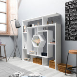 Bibliotecă Labrina, Diverse culori, 134x22x134 cm - Alb | SKU: 875ZNA3627 | Bibliotecă Labrina, 134x22x134 cm, varianta Alb, produs pentru amenajarea locuinței, disponibil online în România la CasaMob