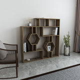 Bibliotecă Tamara, Diverse culori, 134x22x134 cm - Nuc | SKU: 875ZNA3637 | Bibliotecă Tamara, 134x22x134 cm, varianta Nuc, produs pentru amenajarea locuinței, disponibil online în România la CasaMob