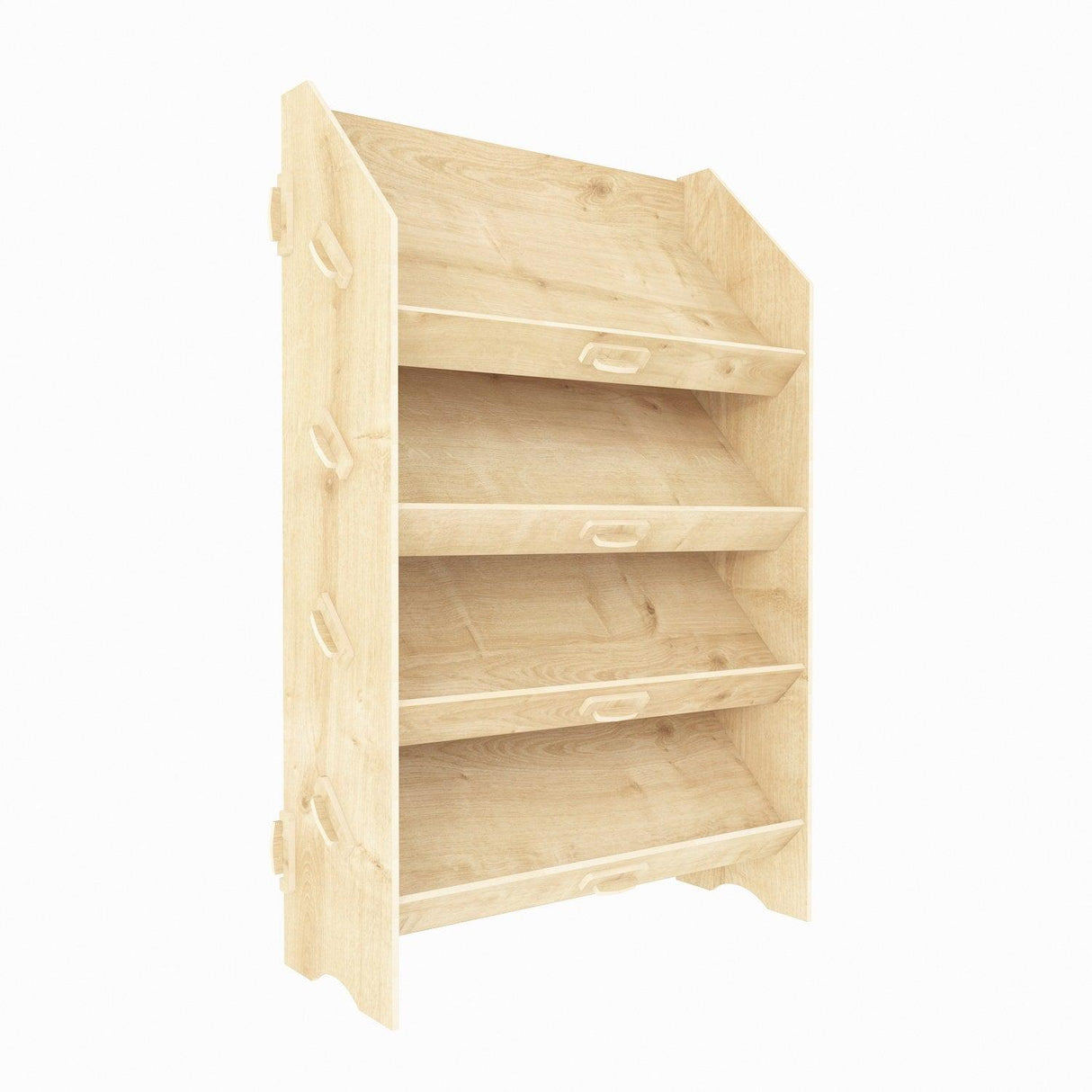 Biblioteca Copii Saro cu 4 Rafturi, Stejar, 61 X 100 X 28 Cm