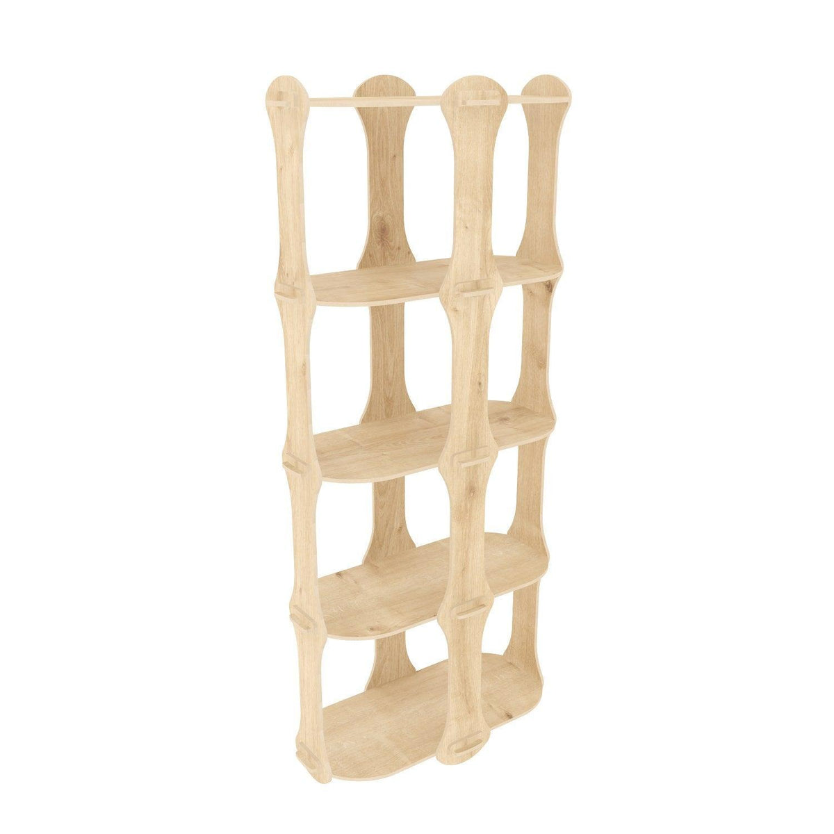 Biblioteca Ayzi cu 5 Rafturi, Stejar, 58 X 137 X 27 Cm, SKU 875ZNA4508