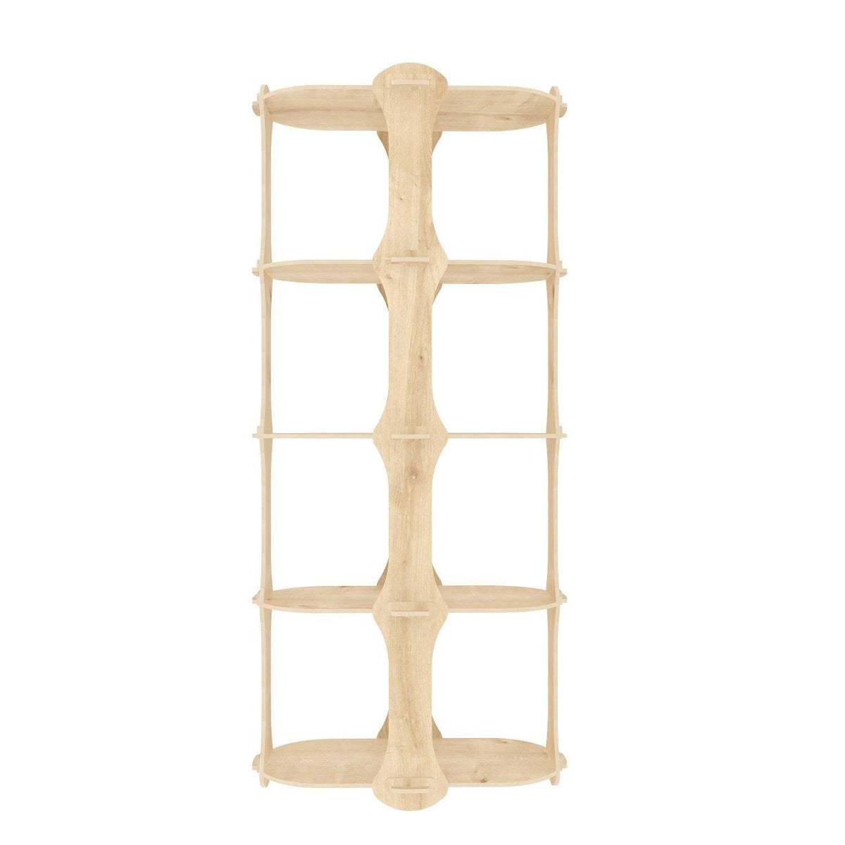 Biblioteca Ayzi cu 5 Rafturi, Stejar, 58 X 137 X 27 Cm, SKU 875ZNA4508